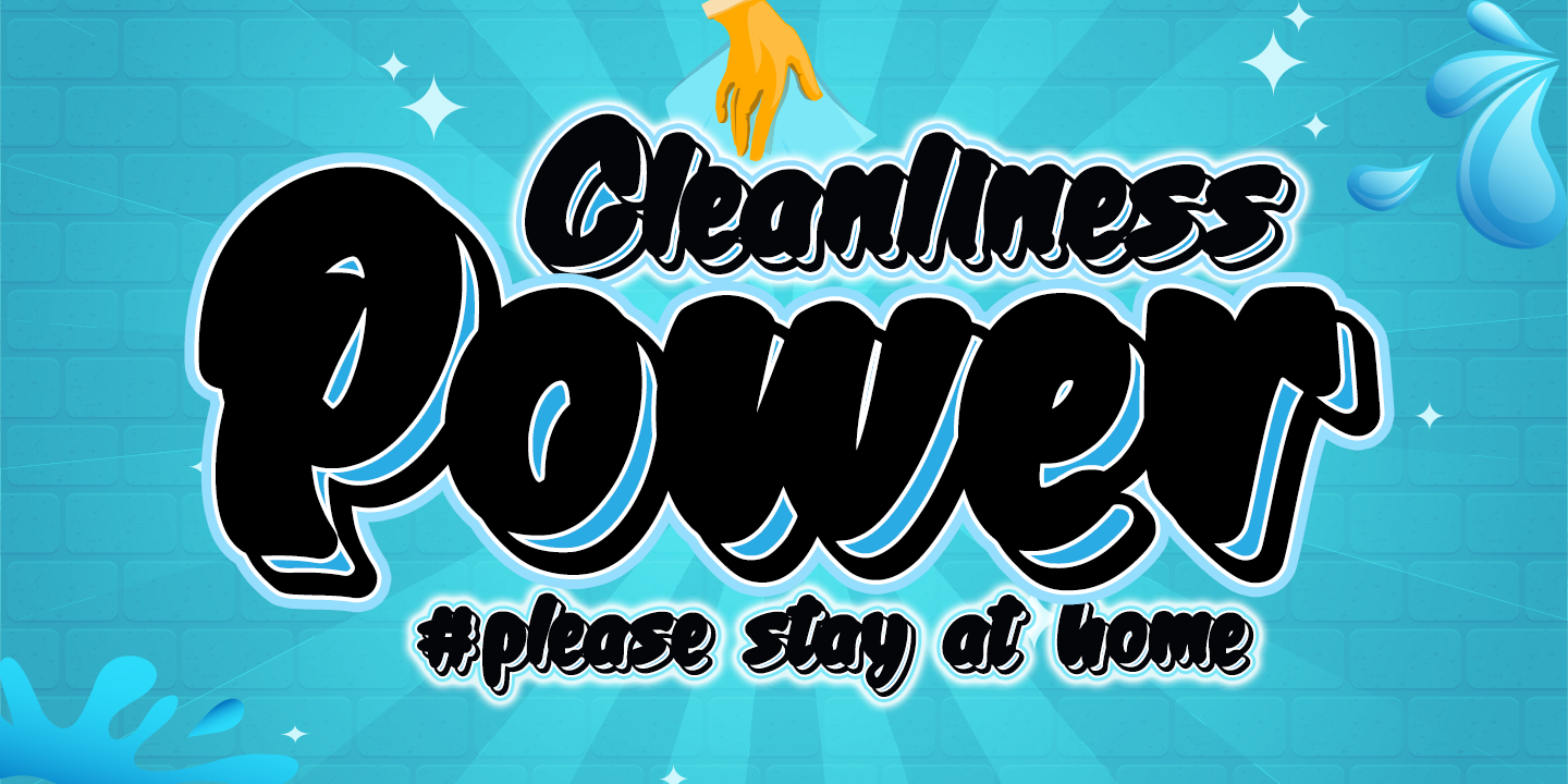 Cleanliness Power Swash Font preview